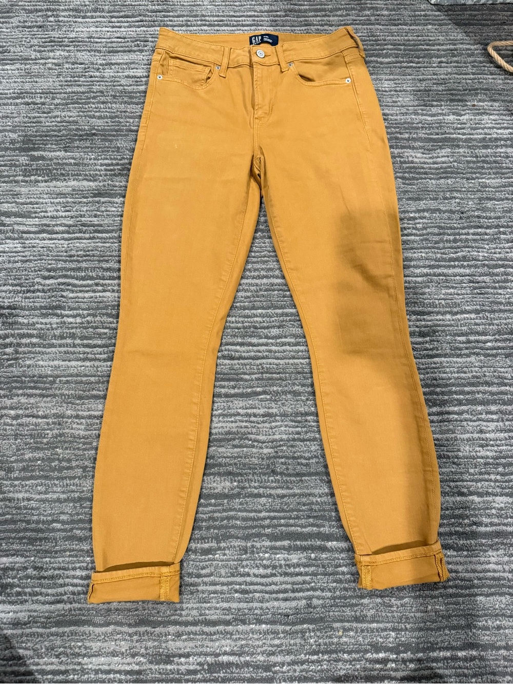 GAP Women’s Mustard Stretch Jeans - Yellow
